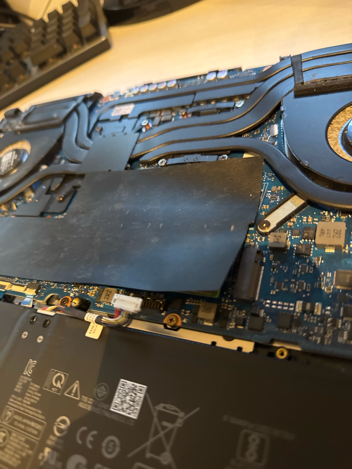 SSD M.2 instalado en portátil